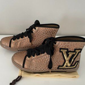 Louis Vuitton Leather/Sequin "Punchy Sneakers"